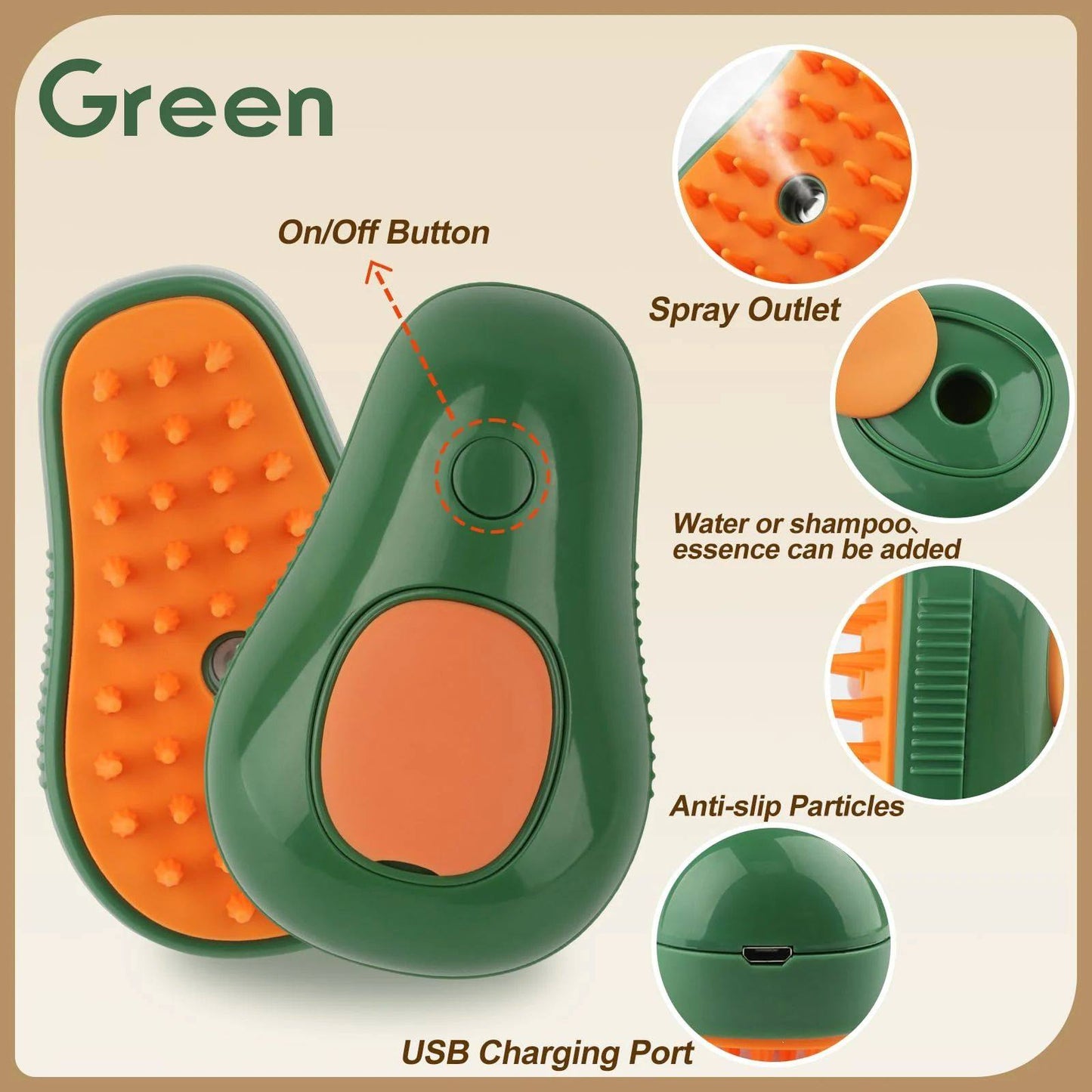 Electric Cat Steam Brush