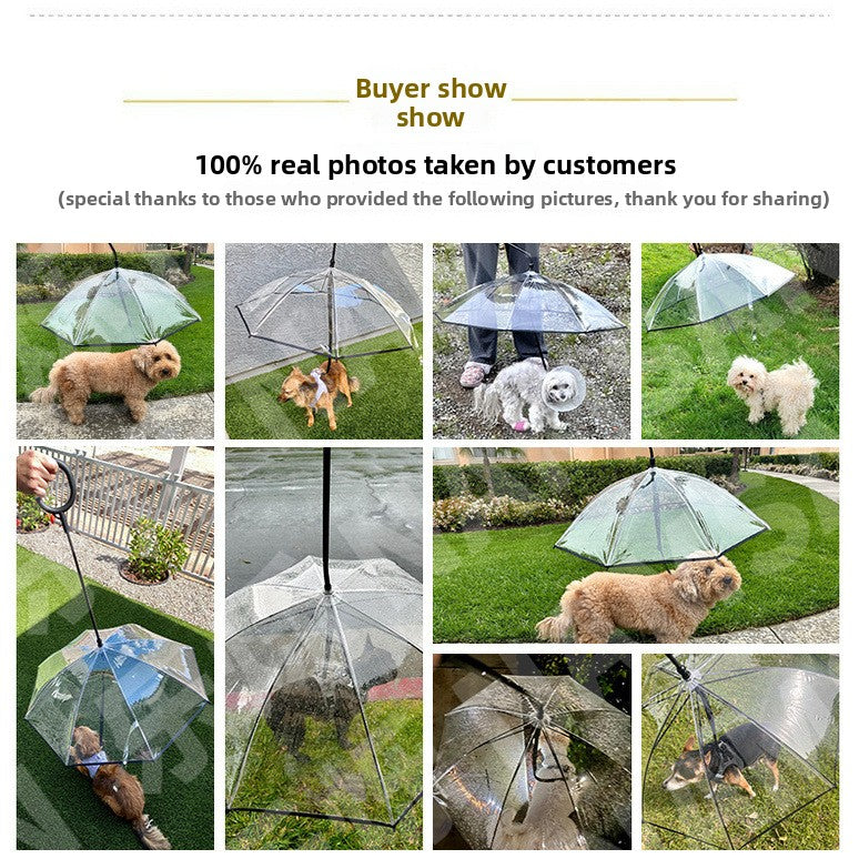 Umbrella dog leash